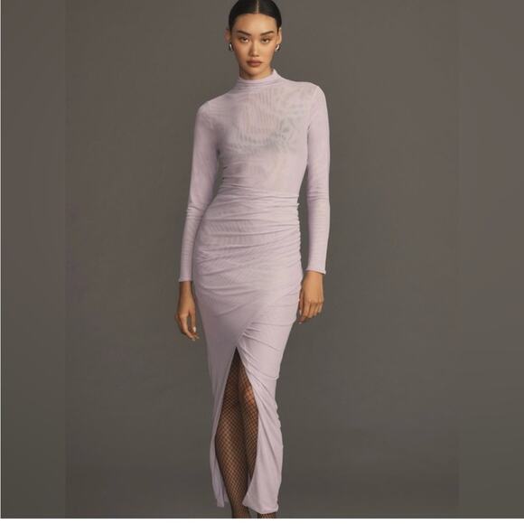 Anthropologie Lavender Maxi Dress - Picture 14 of 14